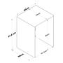 Washing machine cabinet walnut brown 60cm x 91.8cm 6