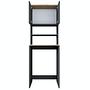 Washing machine cabinet Walnut brown 60cm x 183.6cm 9