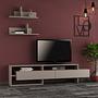 Gara lowboard with wall shelf Light Mocha 0