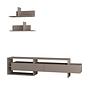 Gara lowboard with wall shelf Light Mocha 2