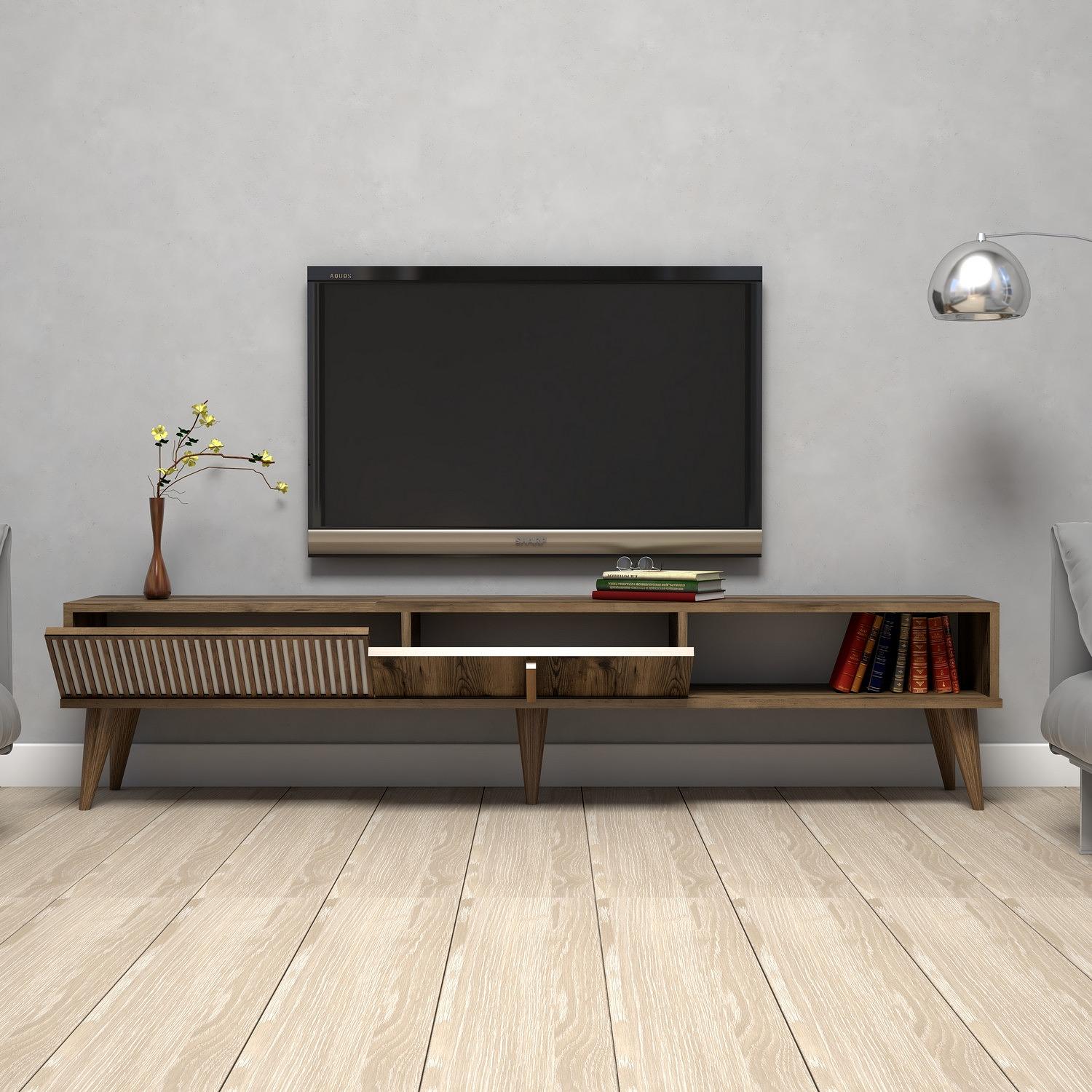 Milan Lowboard walnut brown 2