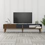 Milan lowboard walnut brown anthracite 0