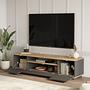 Lowboard with shelf Grey 3