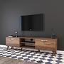 Lowboard Brown with shelf 180cm x 48.6cm 0