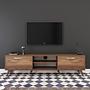 Lowboard Brown with shelf 180cm x 48.6cm 2