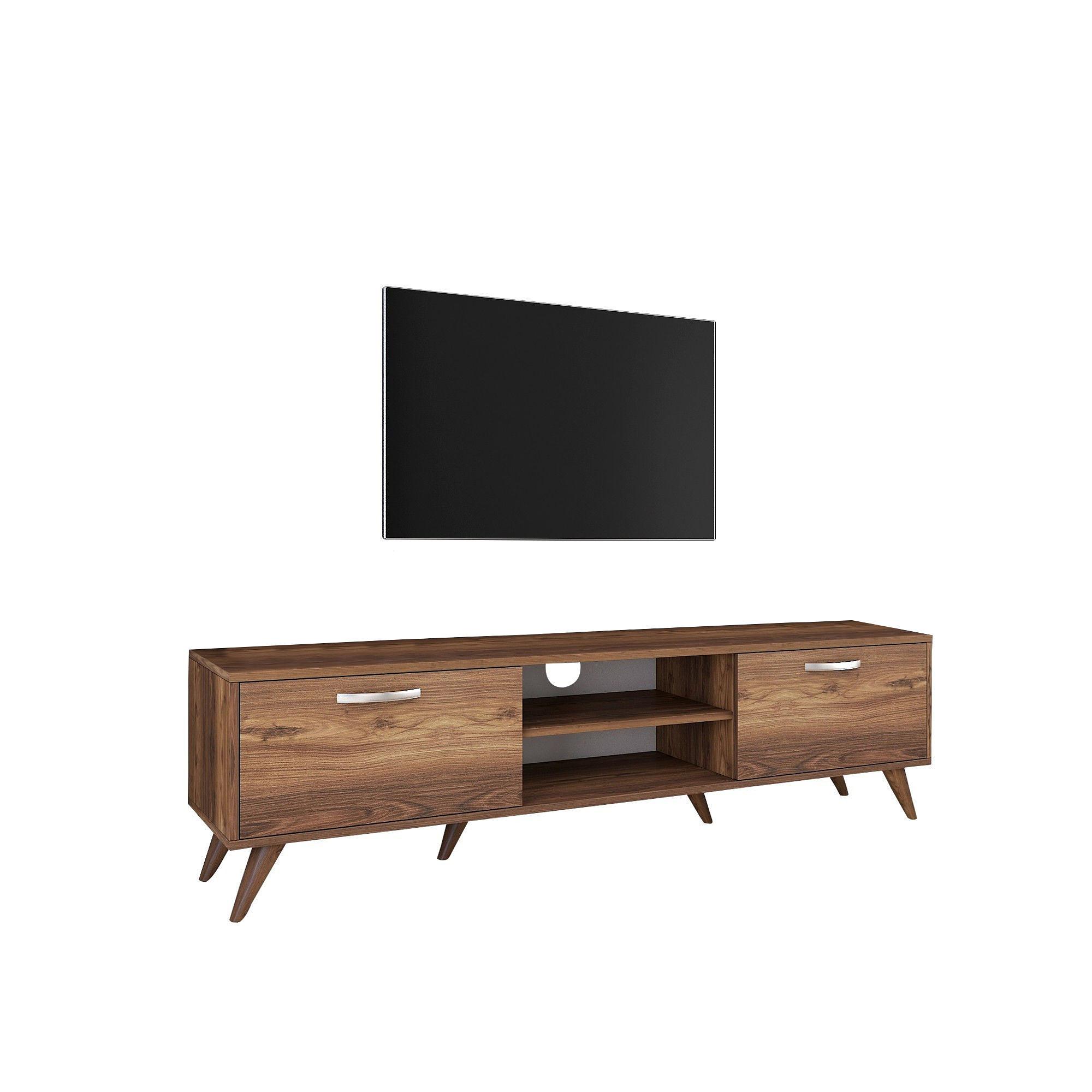 Lowboard Brown with shelf 180cm x 48.6cm 5