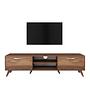 Lowboard Brown with shelf 180cm x 48.6cm 4