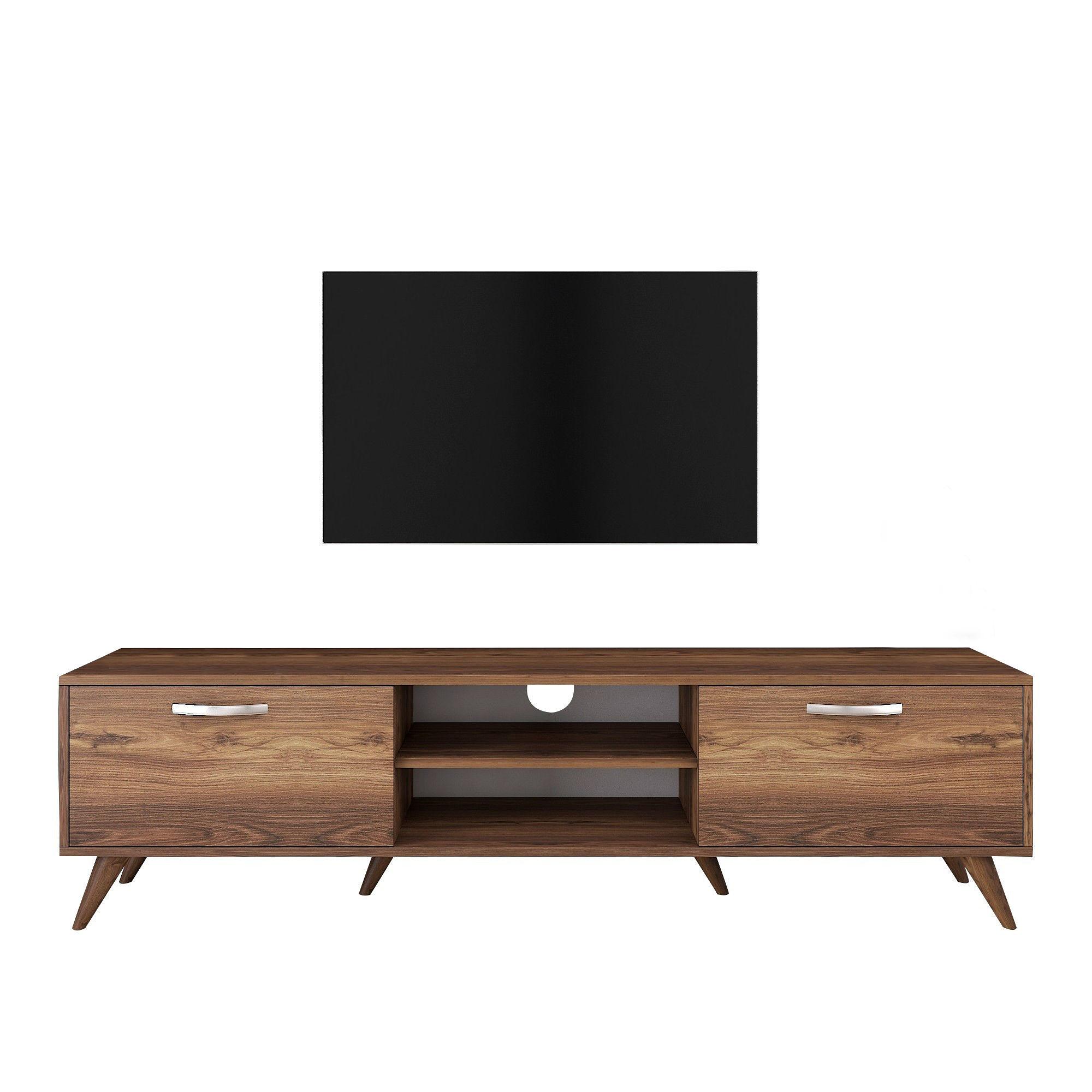 Lowboard Brown with shelf 180cm x 48.6cm 4