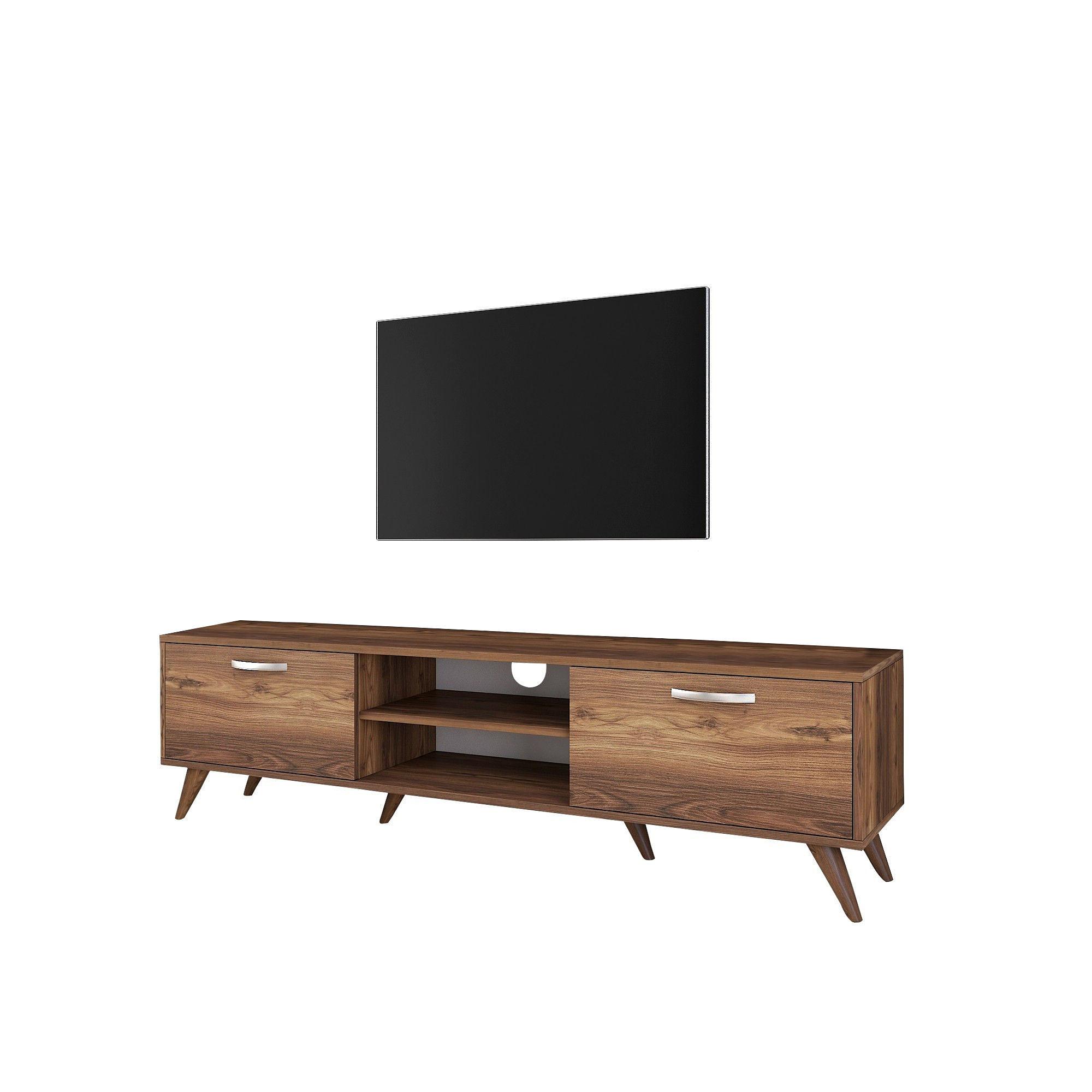 Lowboard Brown with shelf 180cm x 48.6cm 6