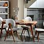 Touch Dining table set 5-piece. Linen Cream 8