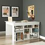 Corner desk with shelf White 1