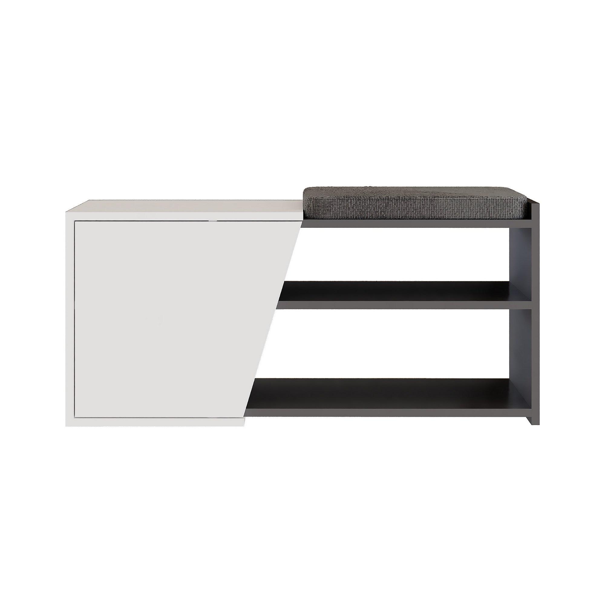 Fiona shoe cabinet Anthracite White 2