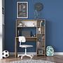 Desk with shelf Brown 3