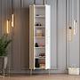 Benta Shoe Rack White Gold 1