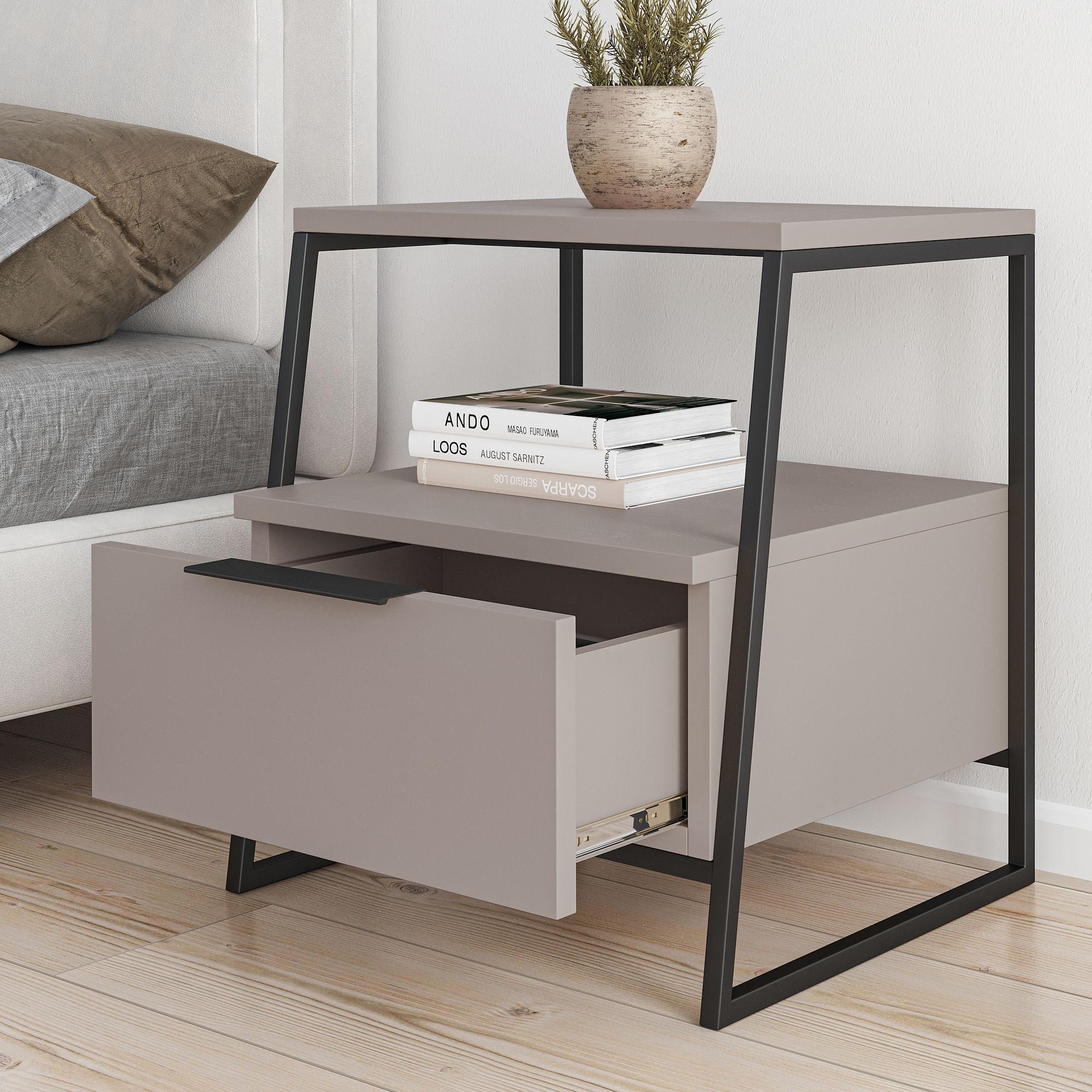 Pal Nightstand Light Mocha 1