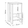 Ema Nightstand White 7