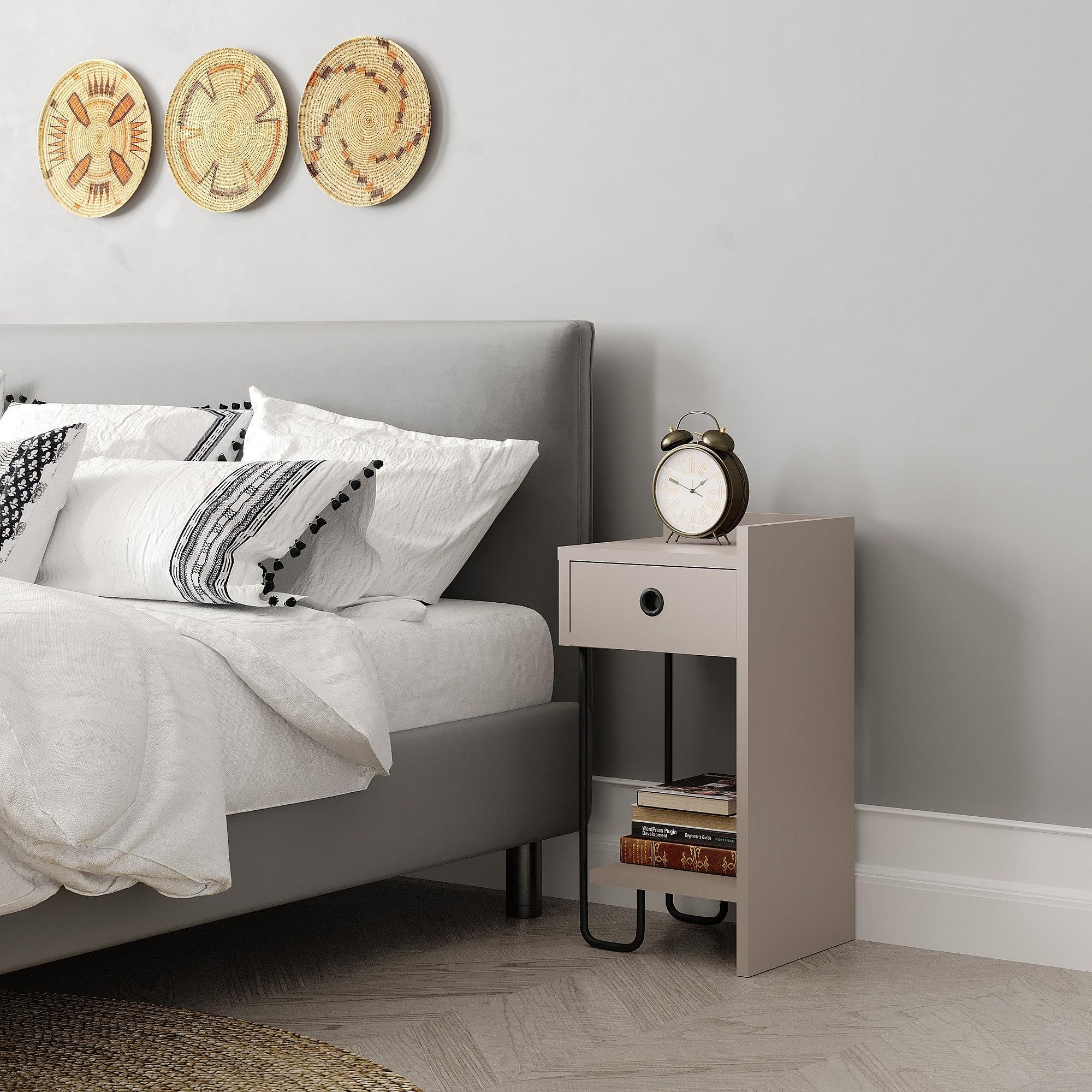 Sirius Bedside Table Right Light Mocha 3