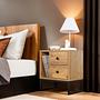Glimmer Nightstand Brown with black legs 1