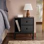 Glimmer Nightstand Black with black legs 2