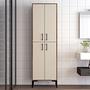 Benta Cabinet Walnut Brown Cream 1