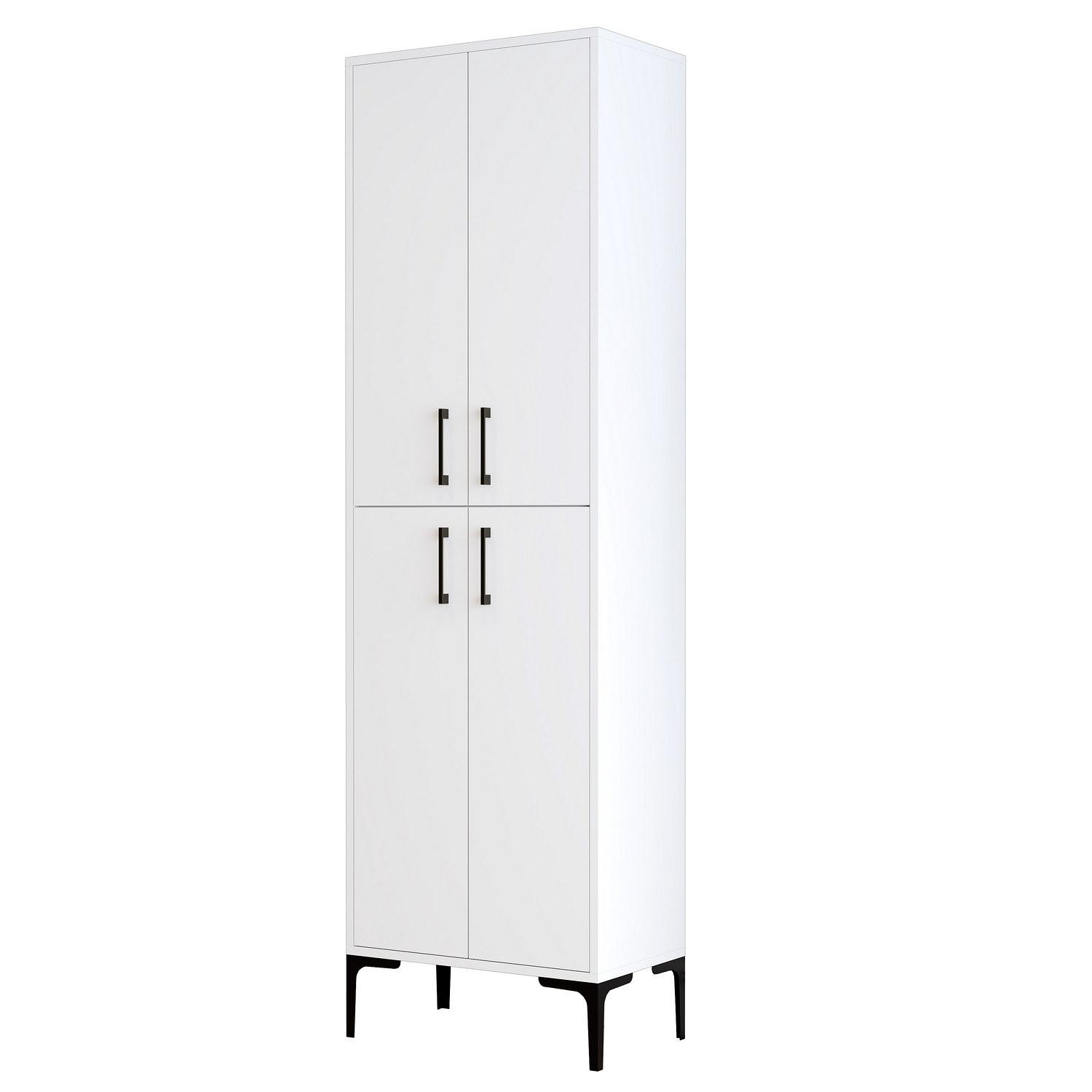 Benta Cabinet White with black details 4