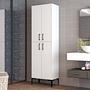 Benta Cabinet White with black details 0