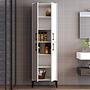 Benta Cabinet White with black details 2