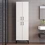 Benta Cabinet White with black details 1