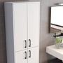 Benta Cabinet White with black details 3