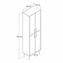 Benta Cabinet White with golden details 5