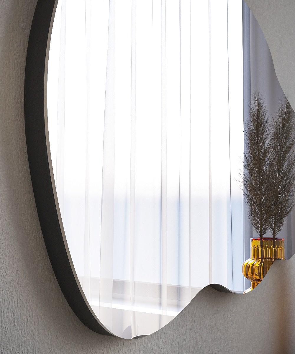 Flow Mirror Black 40cm x 72cm 3