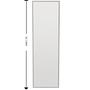 Tessa Standing Mirror White 50cm x 160cm 5