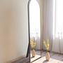 Emma Freestanding Mirror Black 50cm x 160cm 0
