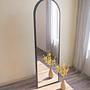 Emma Freestanding Mirror Black 50cm x 160cm 1