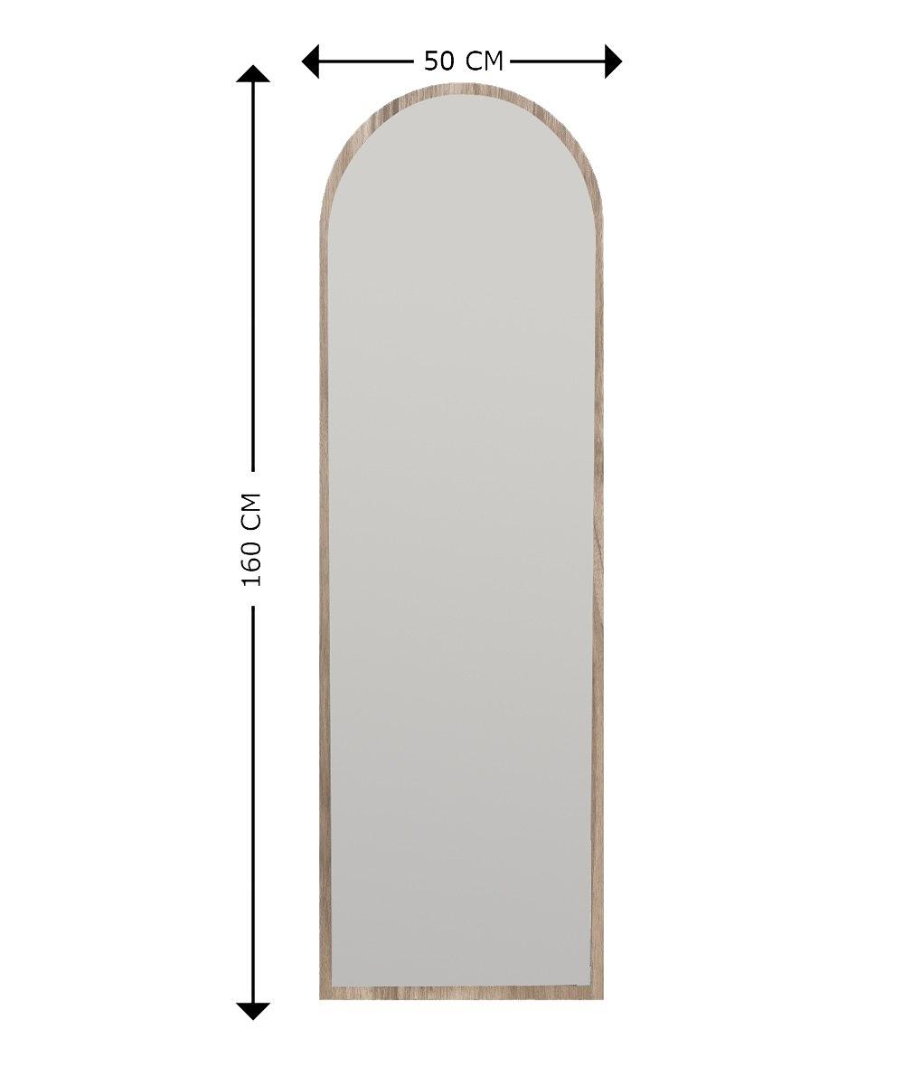 Emma Standing Mirror Walnut Brown 50cmx 160cm 5