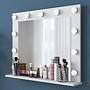 Dressing table with mirror and drawers White 5