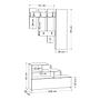 Vesty Garderobe mit Schuhschrank 100cm x 61cm 3