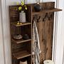 Vienna Wardrobe Walnut Brown 90cm x 200cm 3