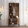 Vienna Wardrobe Walnut Brown 90cm x 200cm 2