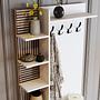 Vienna Wardrobe White with black details 90cm x 200cm 3