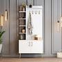 Vienna Wardrobe White with golden details 90cm x 200cm 0