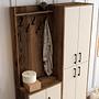 Ana Wardrobe Walnut Brown Cream 120cm x 200cm 3