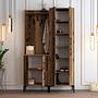 Ana Wardrobe Walnut Brown 120cm x 200cm 2