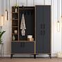 Extend Wardrobe Walnut Brown Anthracite 150cm x 200cm 0