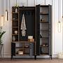 Extend Wardrobe Walnut Brown Anthracite 150cm x 200cm 3