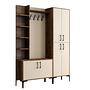 Walnut Brown Wardrobe Cream 150cm x 200cm 5
