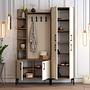 Walnut Brown Wardrobe Cream 150cm x 200cm 3