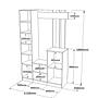 Orga Wardrobe Brown Grey 113.6cm x 180cm 6