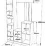Orga Wardrobe White 113.6cm x 180cm 6
