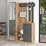 Orga Wardrobe Brown Grey 113.6cm x 180cm 1